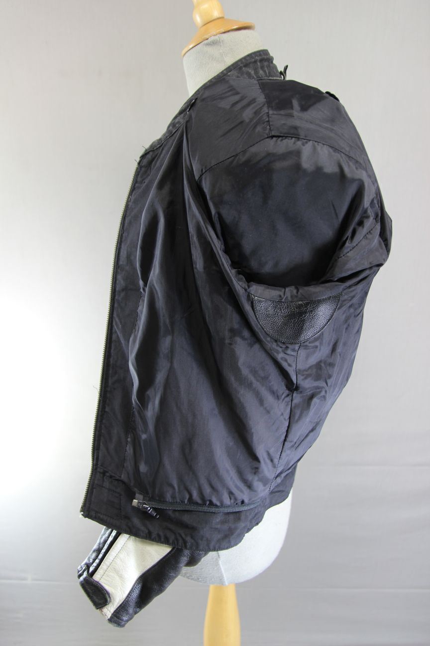 HEIN GERICKE '2 KEEN' LEATHER BIKER JACKET WITH REMOVABLE CE ARMOUR 40 INCH