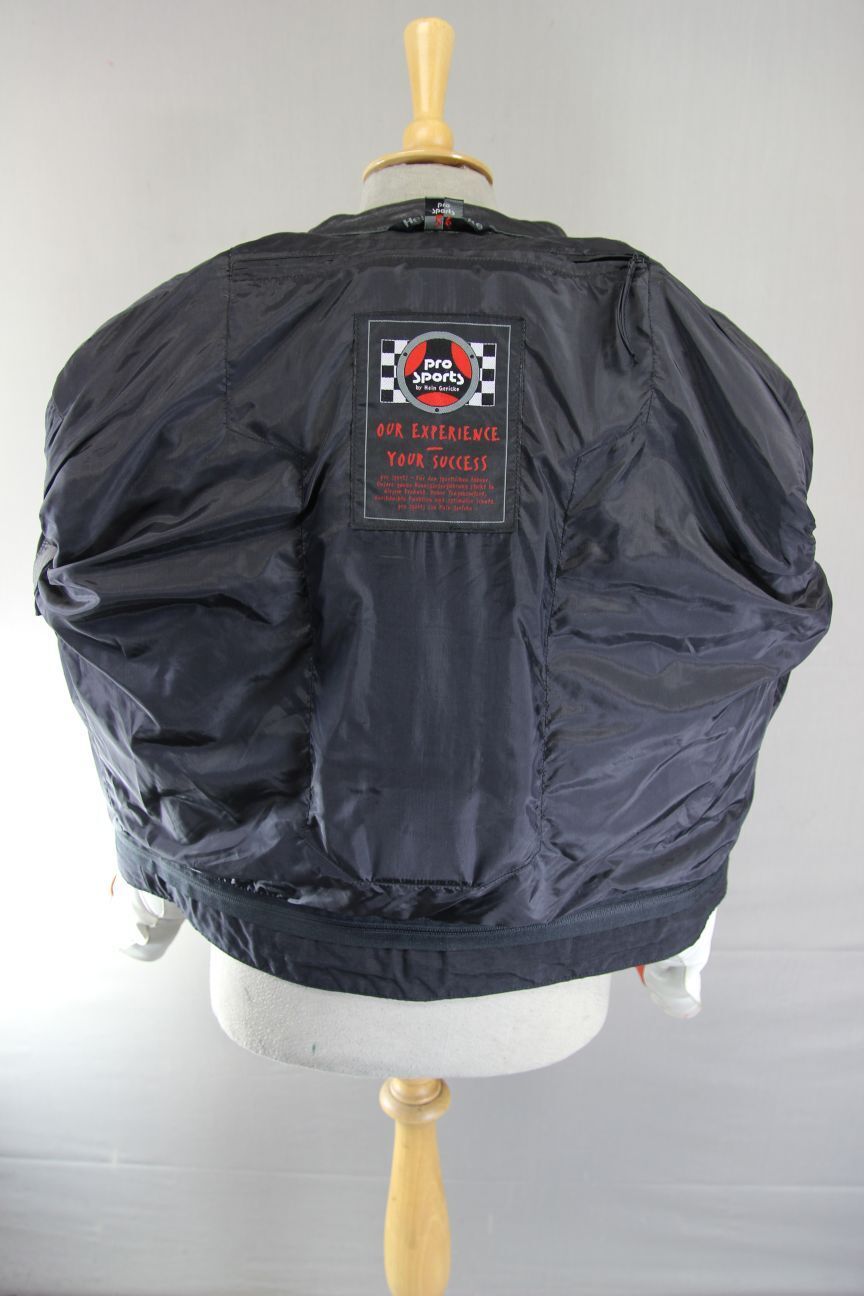 HEIN GERICKE PRO SPORTS LEATHER BIKER JACKET WITH HIPROTEC CE ARMOUR 40 INCH