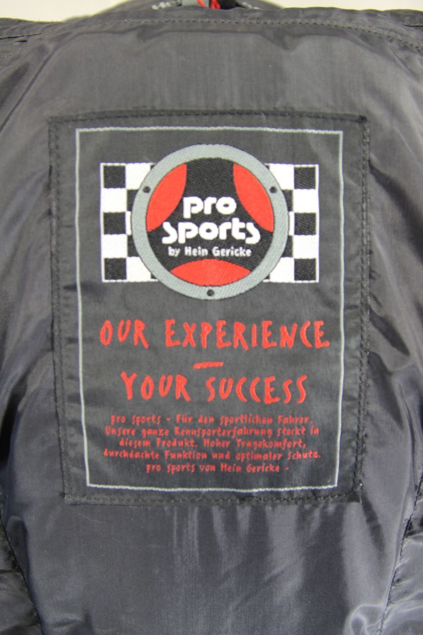 HEIN GERICKE PRO SPORTS LEATHER BIKER JACKET WITH HIPROTEC CE ARMOUR 40 INCH