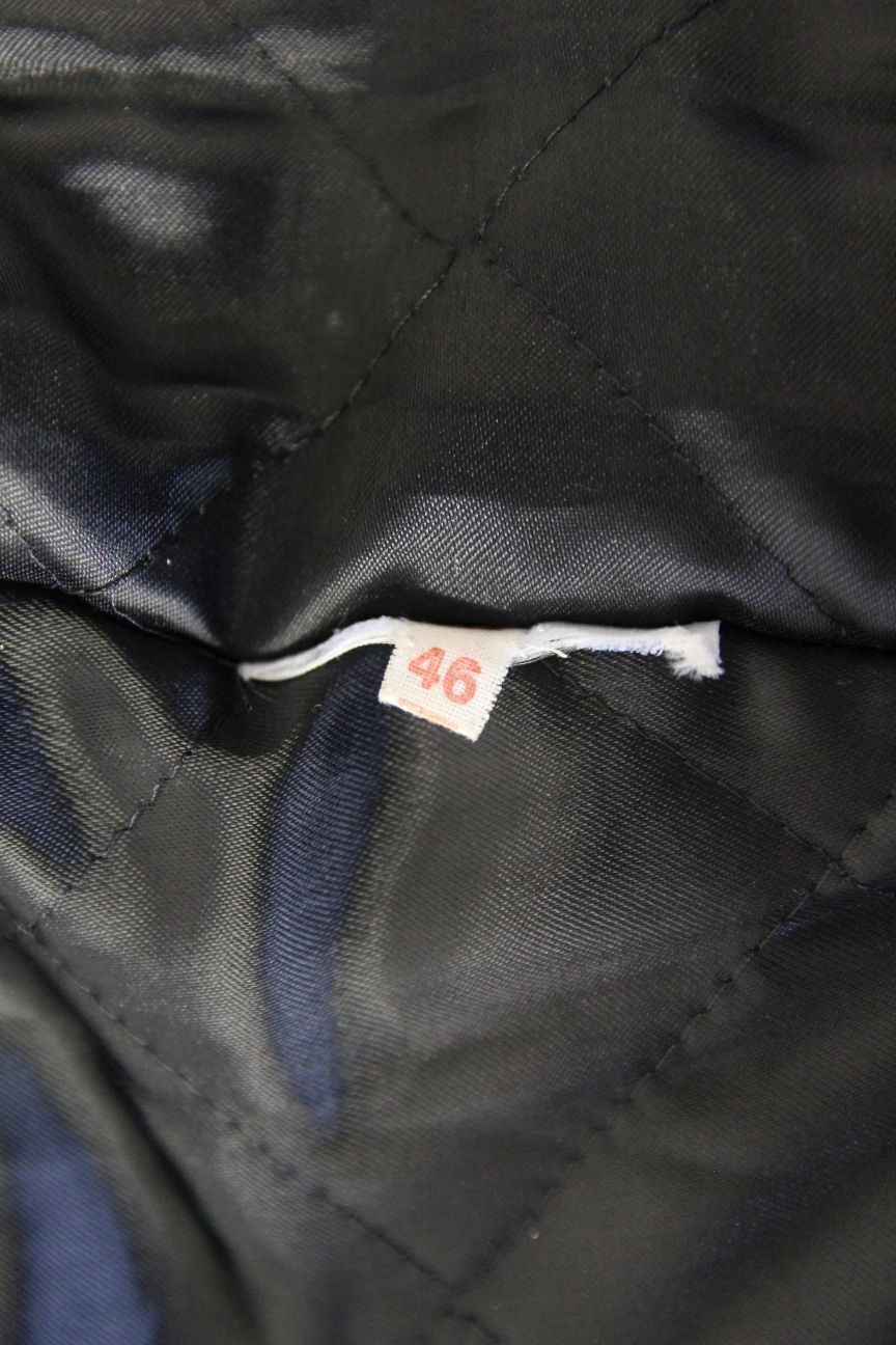 CLASSIC BLACK LEATHER BIKER JACKET 44-46 INCH