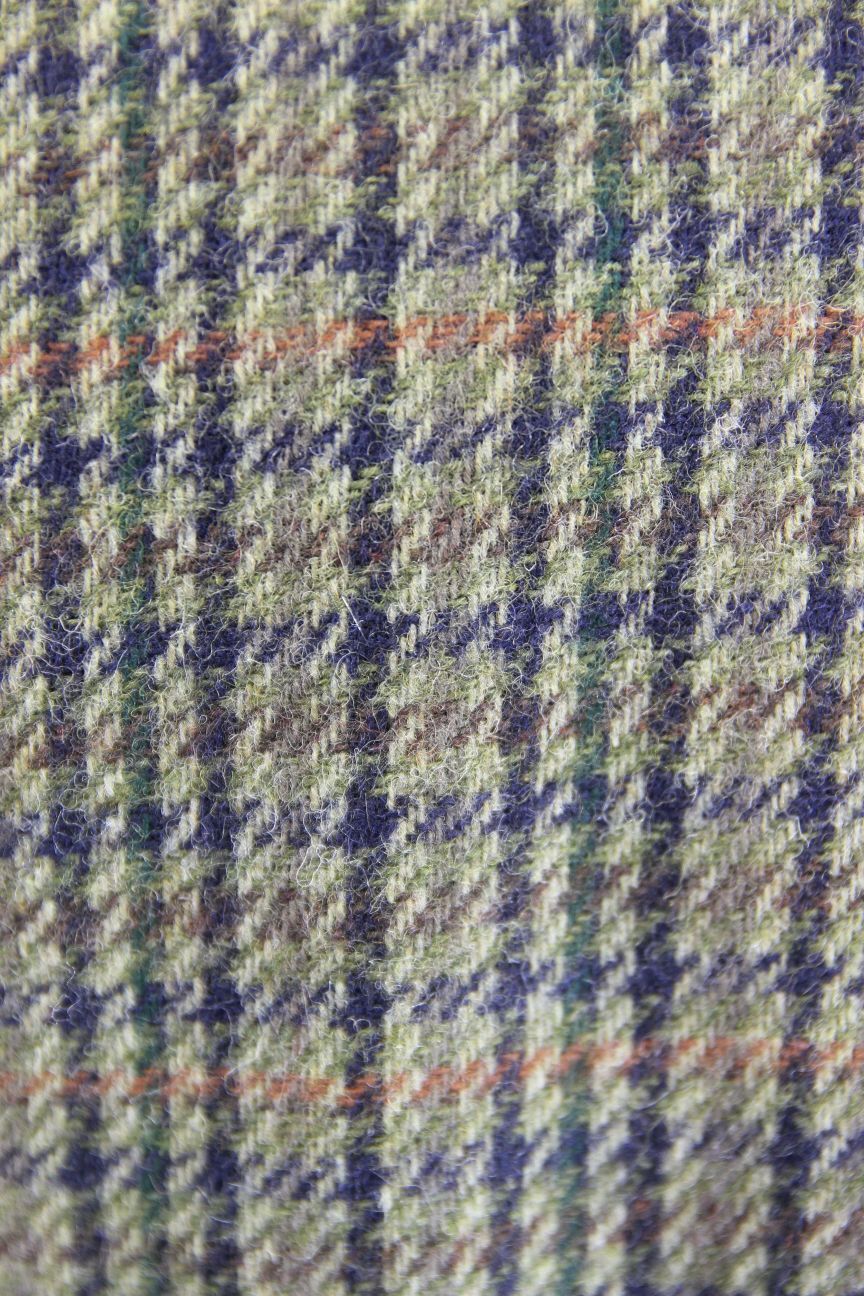 BRITISH MADE CENTAUR PURE WOOL GREEN HOUNDSTOOTH CHECKED JACKET 40 IN (REG FIT)