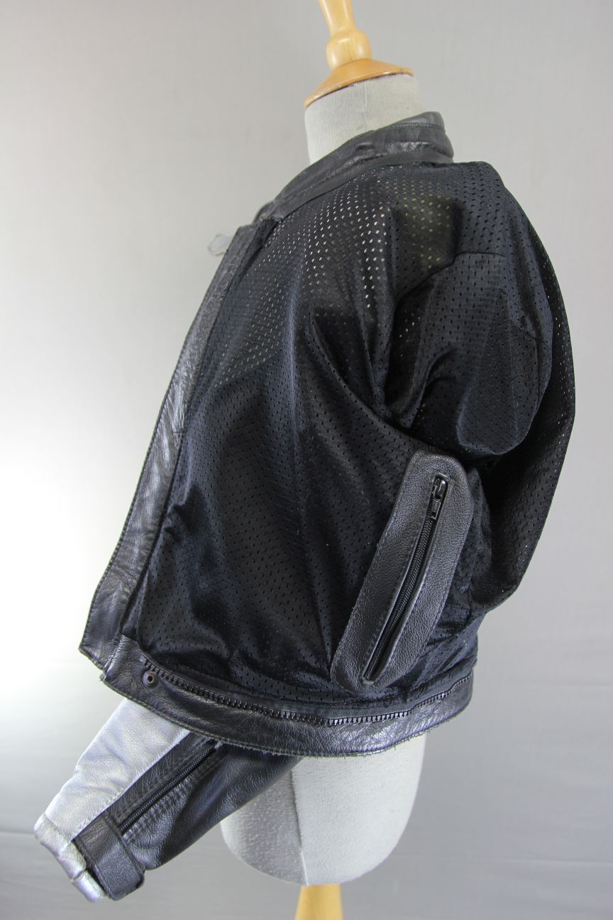 HANDMADE IN BRITAIN CARRERA LEATHERS BIKER JACKET + REMOVABLE CE ARMOUR SIZE 18