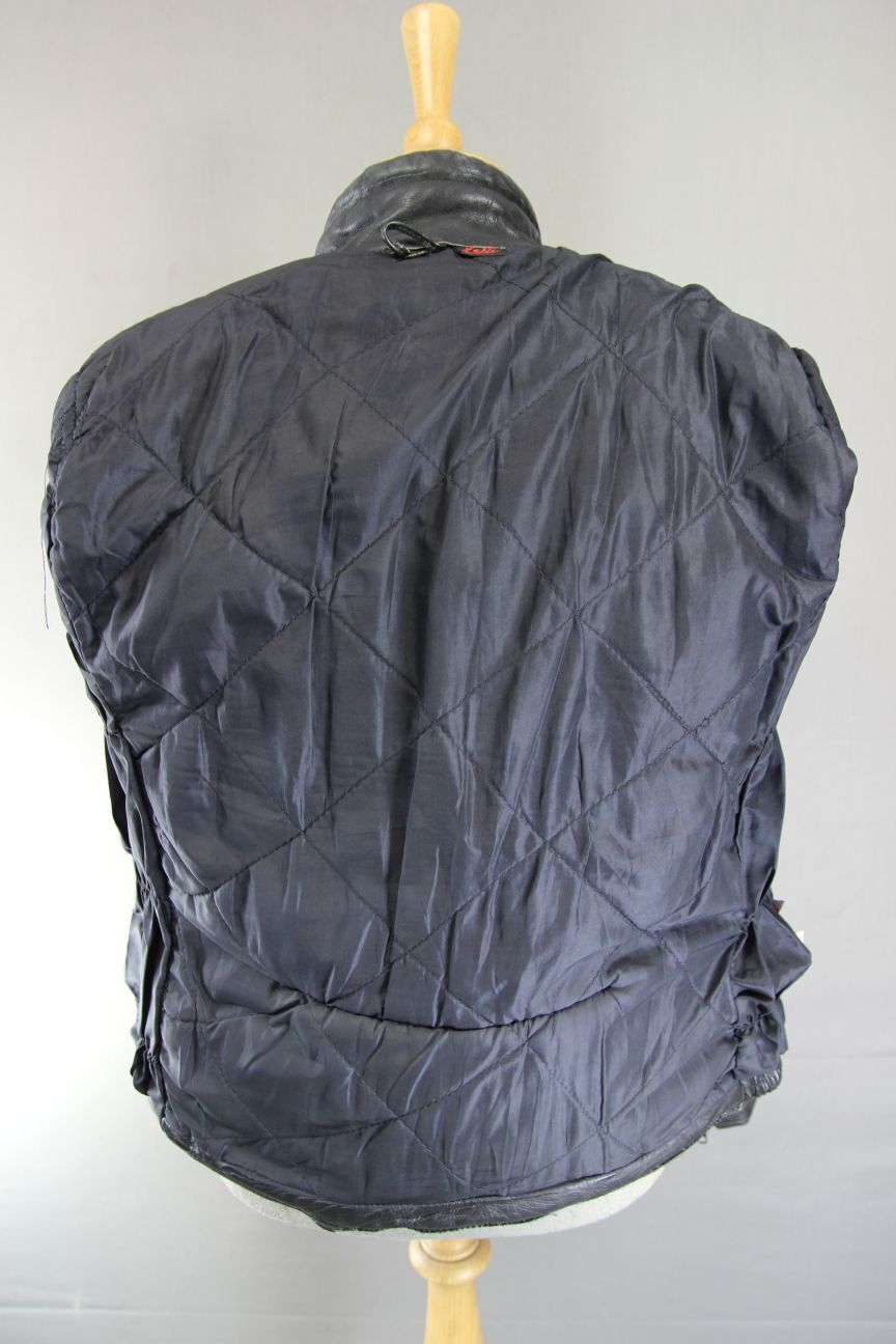 VINTAGE KETT CLASSIC BLACK COWHIDE LEATHER BIKER JACKET 36-38 INCH
