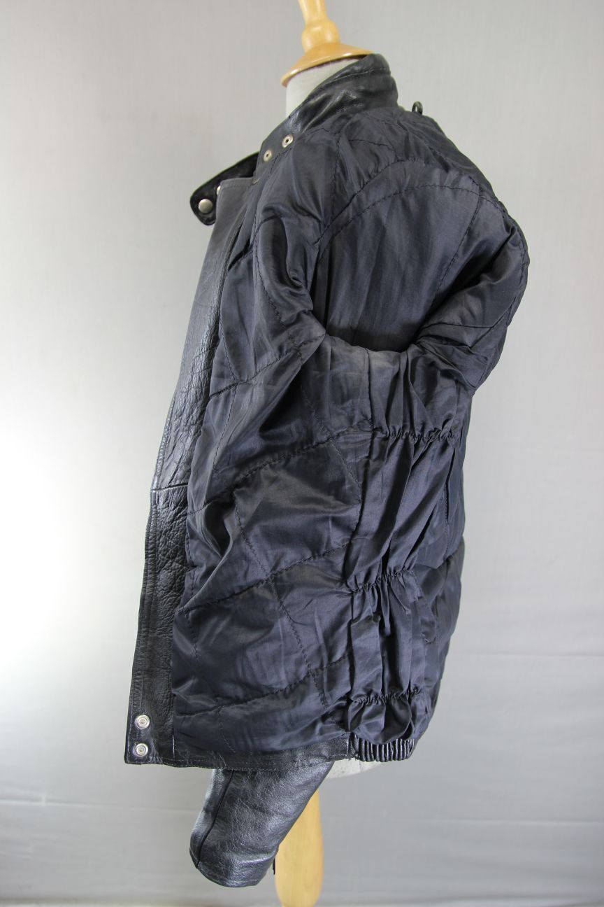 VINTAGE KETT CLASSIC BLACK COWHIDE LEATHER BIKER JACKET 36-38 INCH