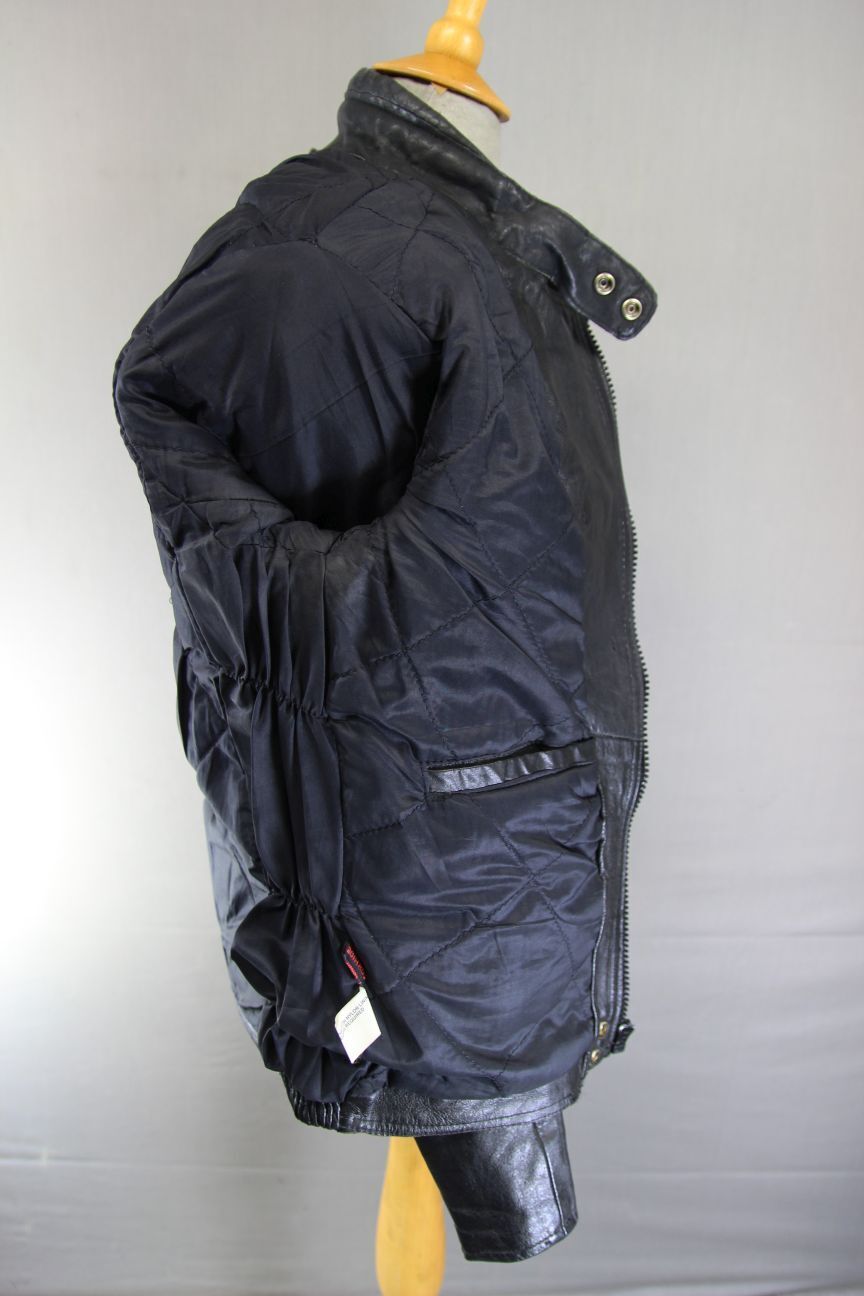 VINTAGE KETT CLASSIC BLACK COWHIDE LEATHER BIKER JACKET 36-38 INCH