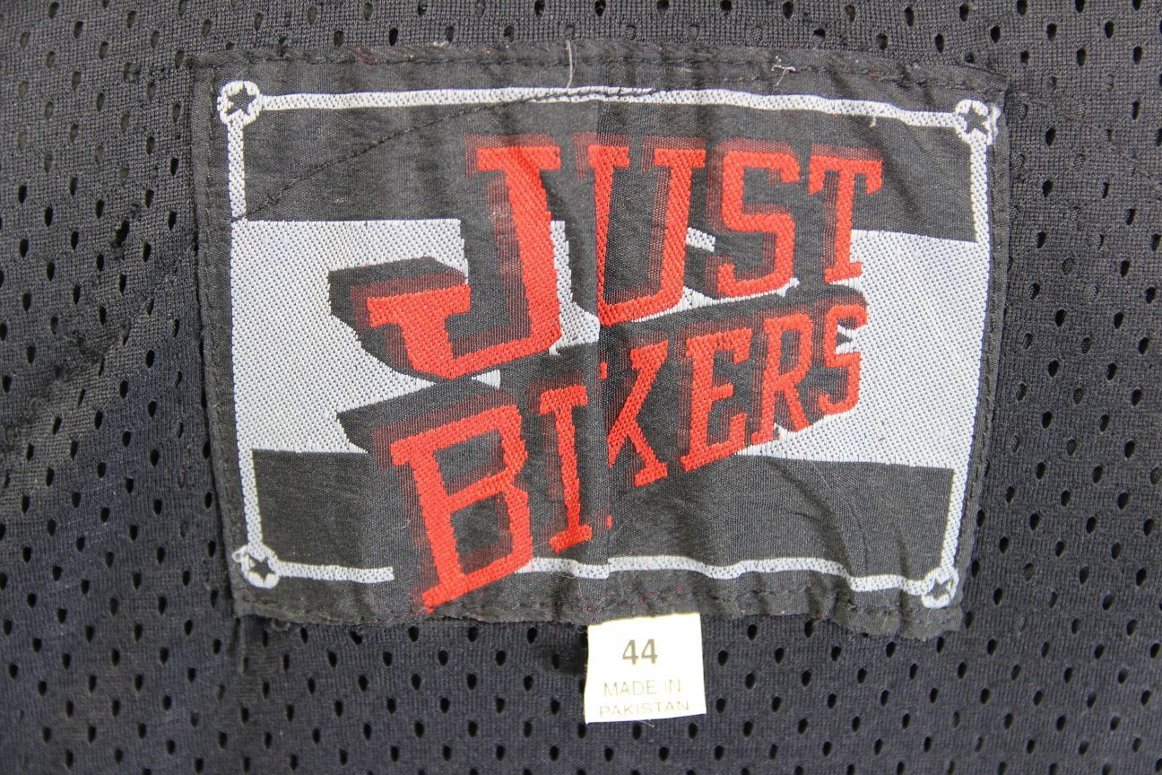JUST BIKERS 'MAGNUM' CLASSIC BLACK LEATHER JACKET 44 INCH