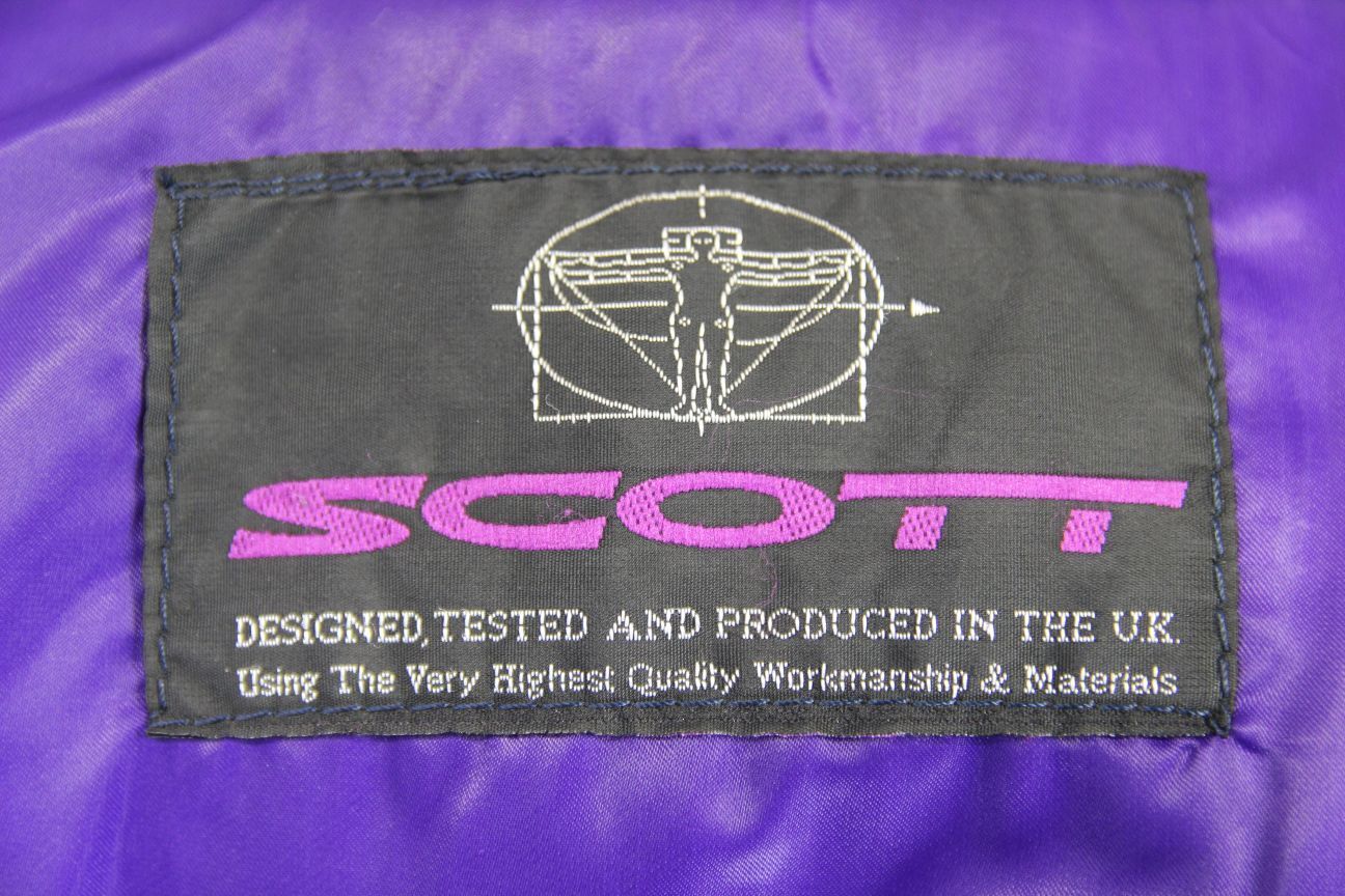 CLASSIC BRITISH MADE BLACK SCOTT LEATHER BIKER JACKET SIZE 14/36 INCH