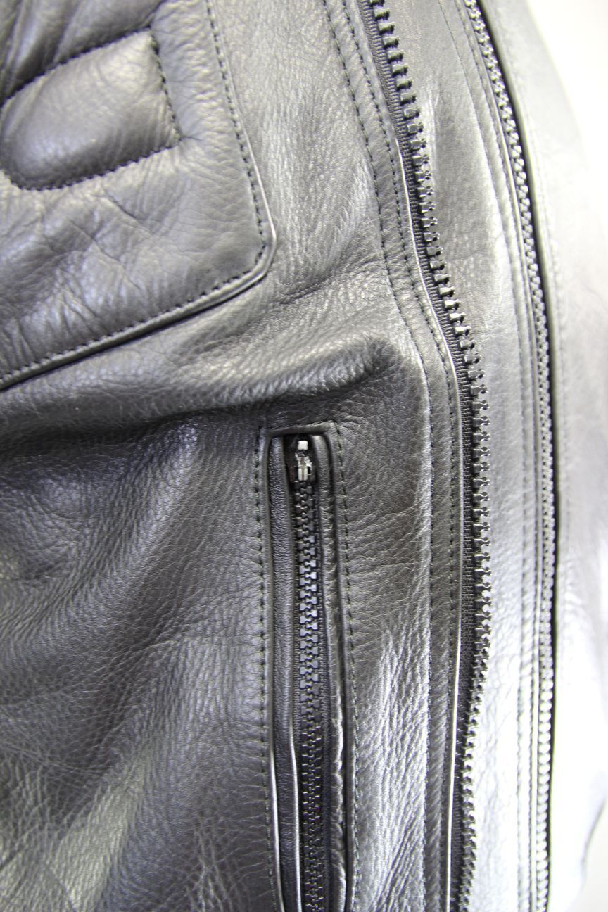 CLASSIC SPORTEX C4 BLACK LEATHER BIKER JACKET 42-44 INCH