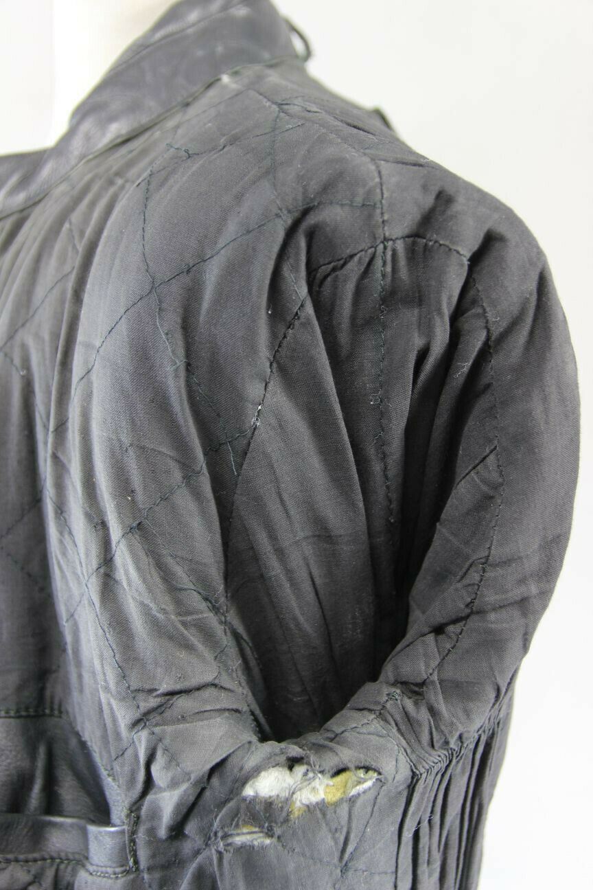 BRITISH MADE BIKER'S PARADISE CLASSIC BLACK COWHIDE LEATHER BIKER JACKET 40 INCH