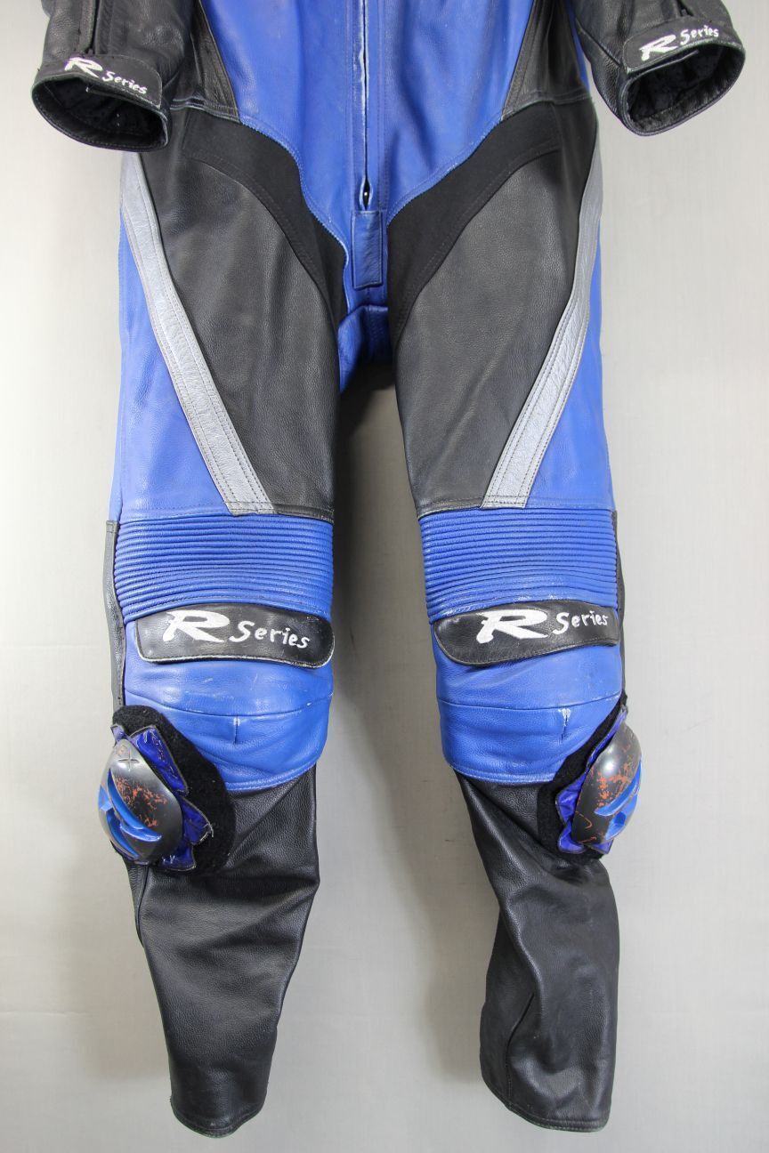 FRANK THOMAS XTREME SPORT 1PIECE LEATHER BIKER SUIT + CE ARMOUR/KNEE SLIDERS 42"