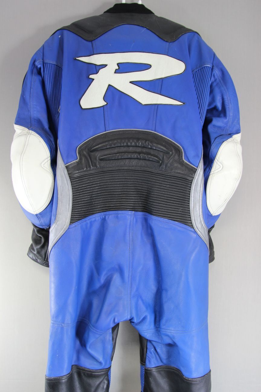 FRANK THOMAS XTREME SPORT 1PIECE LEATHER BIKER SUIT + CE ARMOUR/KNEE SLIDERS 42"