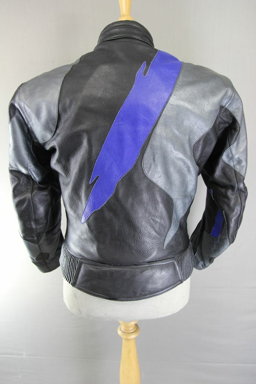 NITRO LEATHER BIKER JACKET WITH REMOVABLE CE ARMOUR & THERMAL LINING 38 IN/SMALL