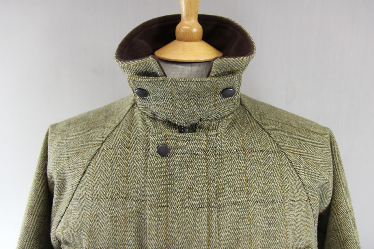 BOY'S JACK ORTON UK MADE COUNTRY SPORTS CHECKED WOOL BLEND TWEED COAT: AGE 12