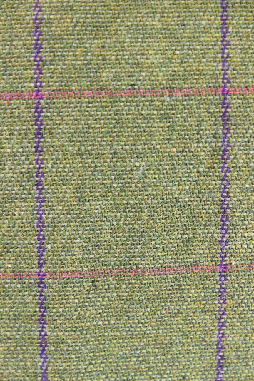 WOODGREEN BRITISH MADE COUNTRY SPORTS CHECKED WOOL RICH BLEND TWEED COAT SIZE 16