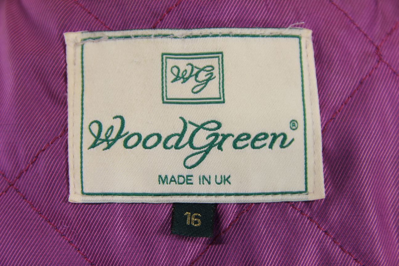 WOODGREEN BRITISH MADE COUNTRY SPORTS CHECKED WOOL RICH BLEND TWEED COAT SIZE 16