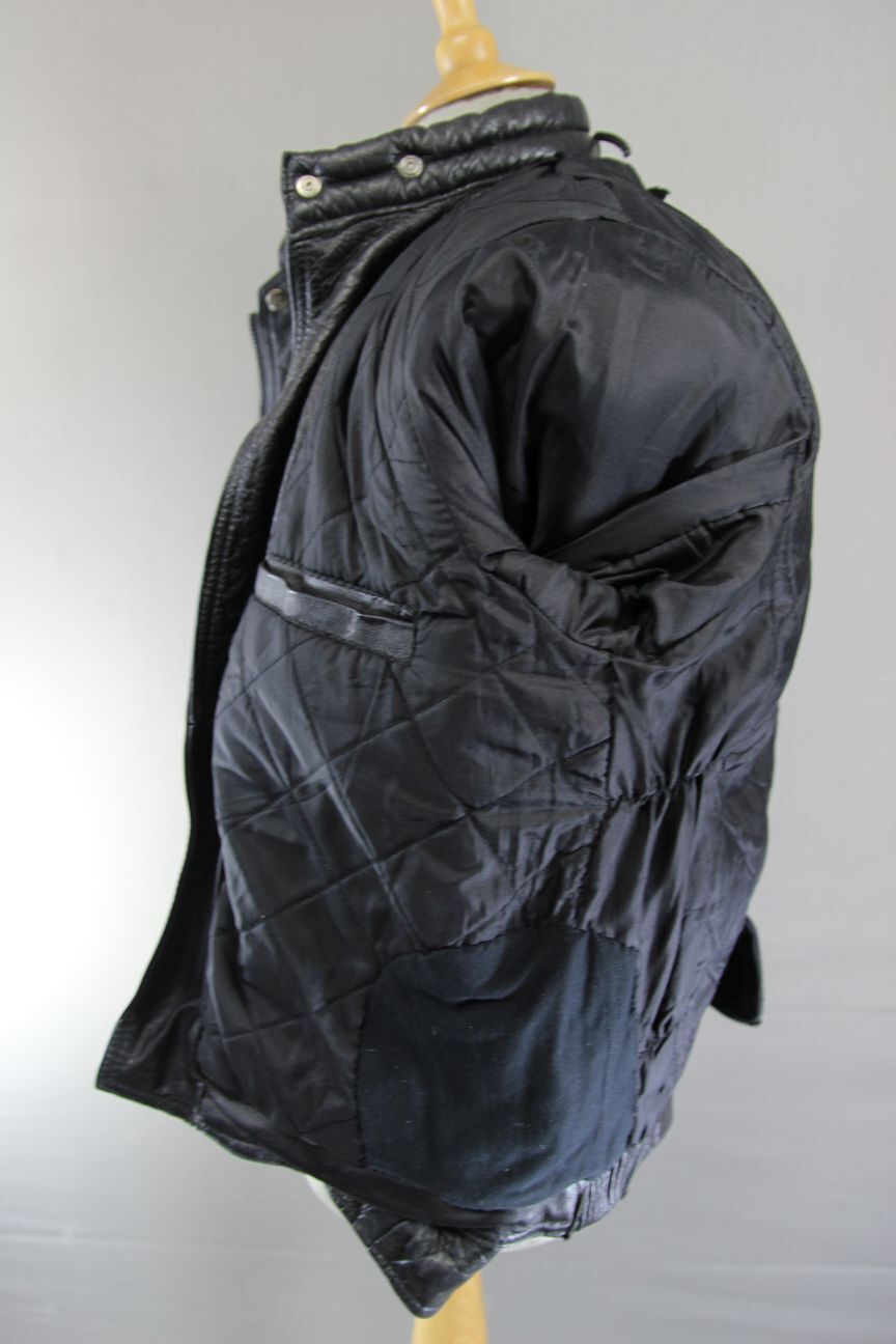CLASSIC AKASO INTERNATIONAL BLACK LEATHER BIKER JACKET 40 INCH