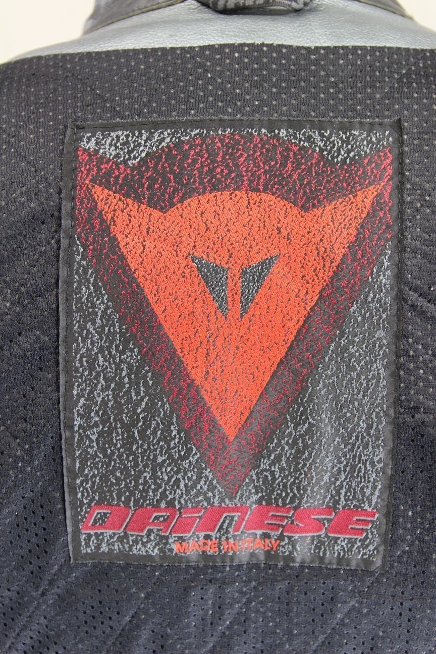 DAINESE VINTAGE USA 200 CLASSIC BARRY SHEENE LEATHER BIKER JCKT + CE ARMOUR 48IN