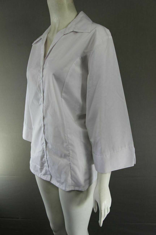 10 x GEORGE LADIES WHITE PLUS SIZED BLOUSE SIZE 24 . FREE DELIVERY