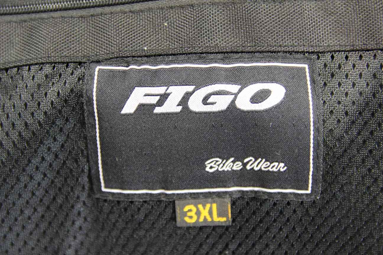 *UNWORN* FIGO KATRINA BLACK & RED LEATHER BIKER JACKET WITH CE ARMOUR: 40 IN/3XL