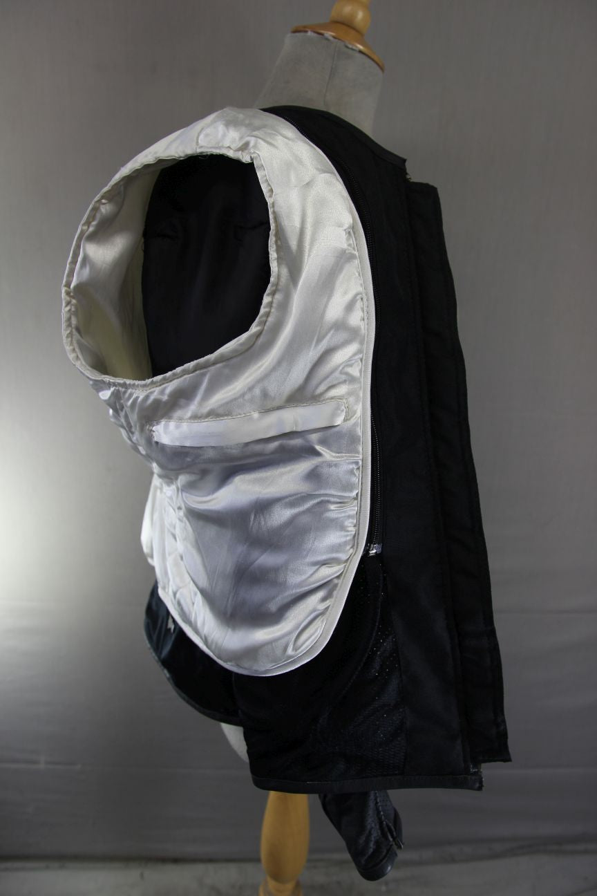 FRANK THOMAS LADY RIDER BLACK LEATHER BIKER JCKT + ARMOUR/THERMAL LINING SIZE 12