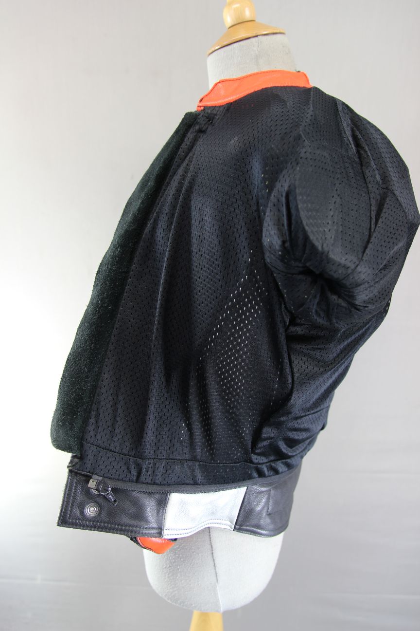 BRITISH MADE SCOTT LEATHERS BIKER JACKET WITH SHOULDER & ELBOW CE ARMOUR 34-36IN