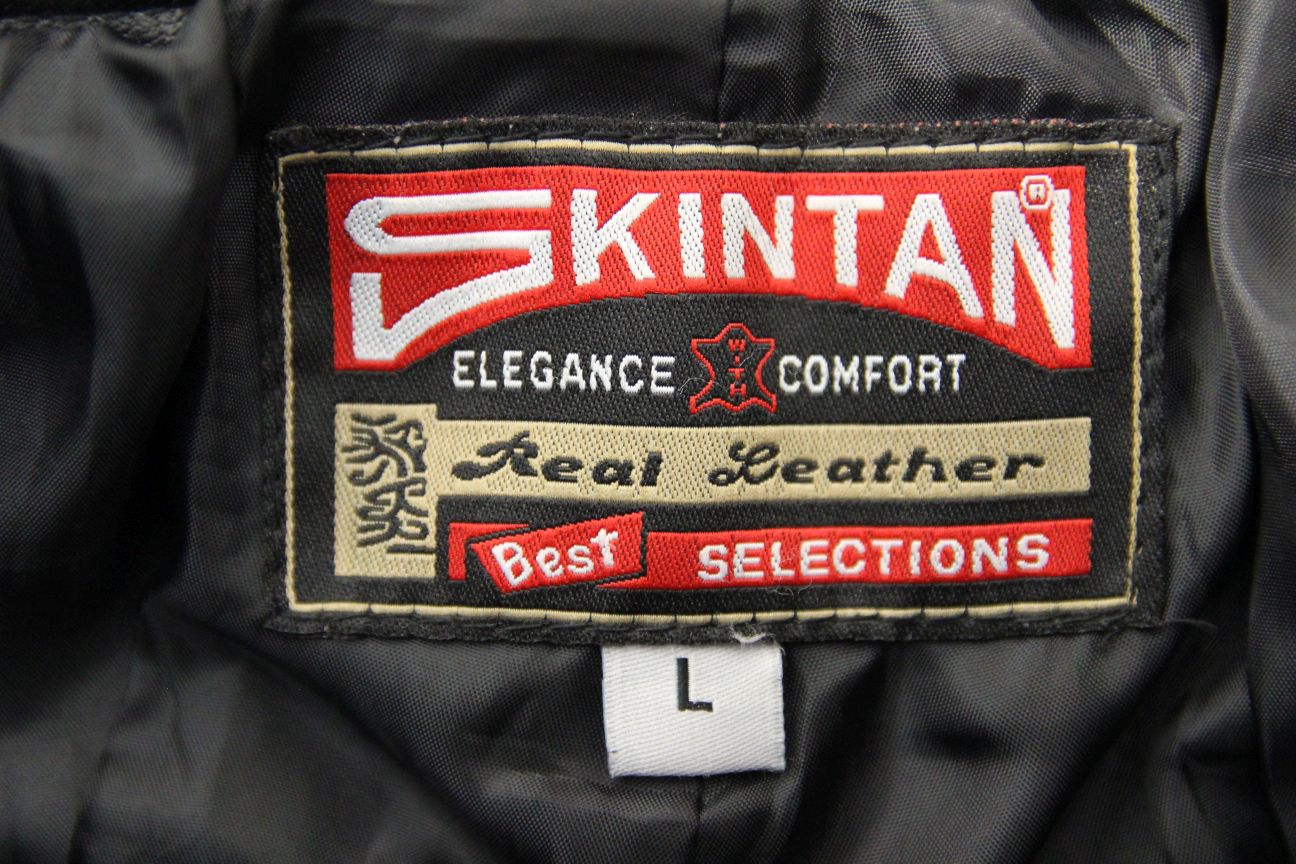 SKINTAN LADIES BLACK LEATHER BIKER TROUSERS: WAIST 32 IN/INSIDE LEG 29 IN/LARGE