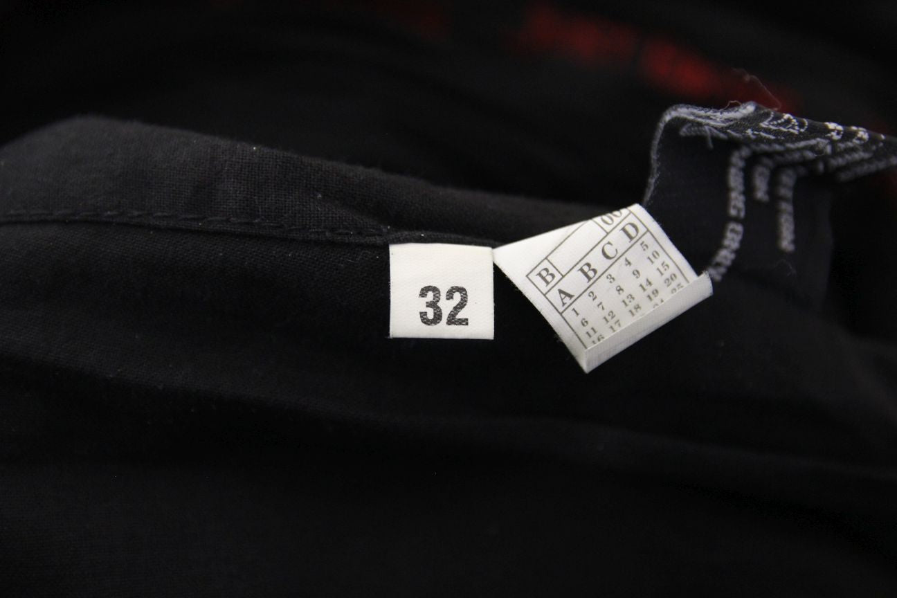 JUST BIKERS BLACK LEATHER COTTON LINED TROUSERS WAIST 32 INCH/INSIDE LEG 32 INCH