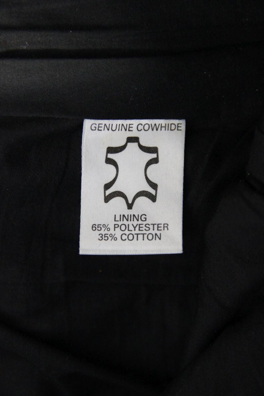 BRITISH MADE BTK LEATHERS BLACK COWHIDE BIKER TROUSERS: WAIST 36 IN/LEG 29 IN