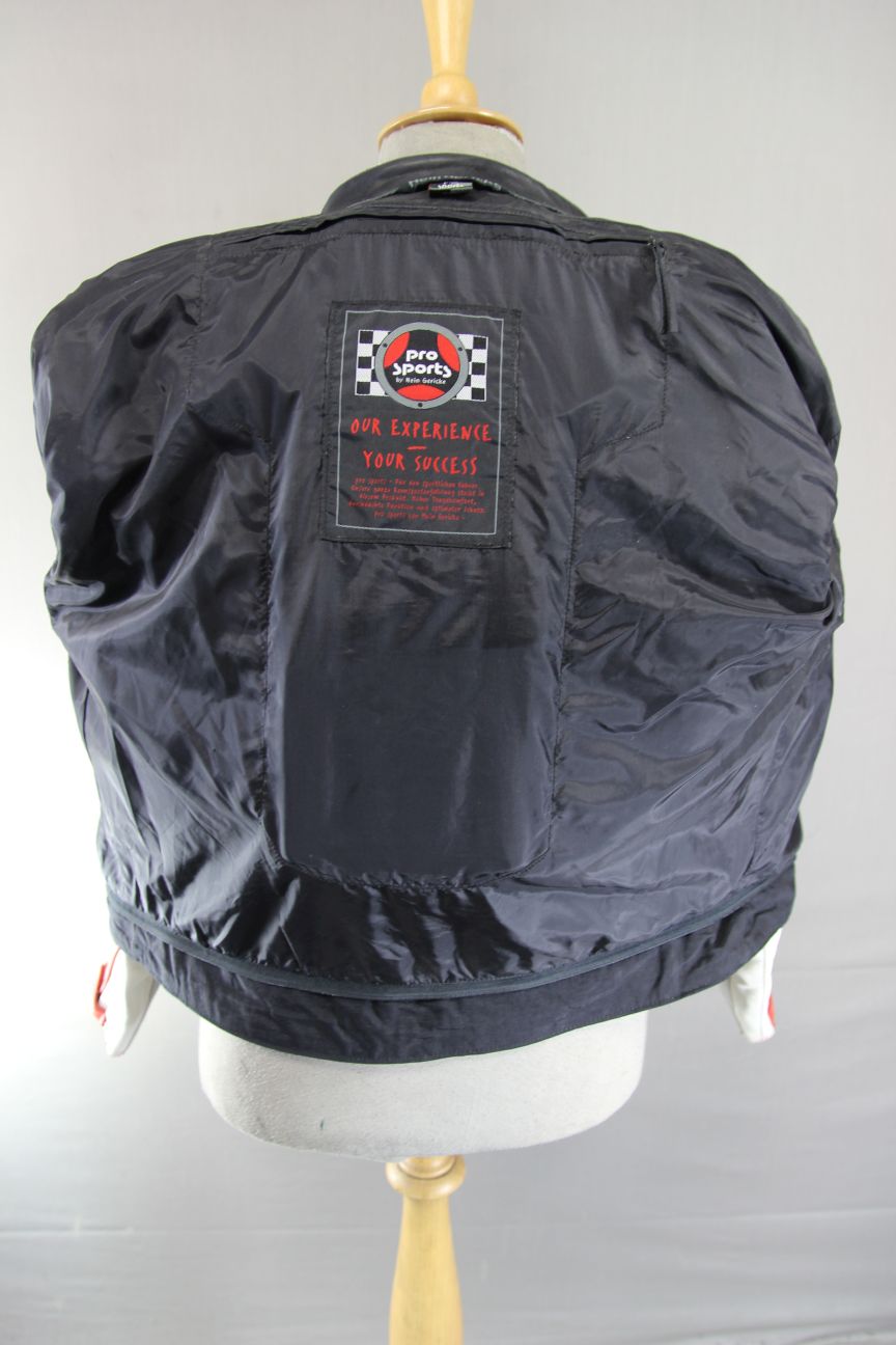 HEIN GERICKE PRO SPORTS LEATHER BIKER JACKET WITH HIPROTEC CE ARMOUR 38 INCH