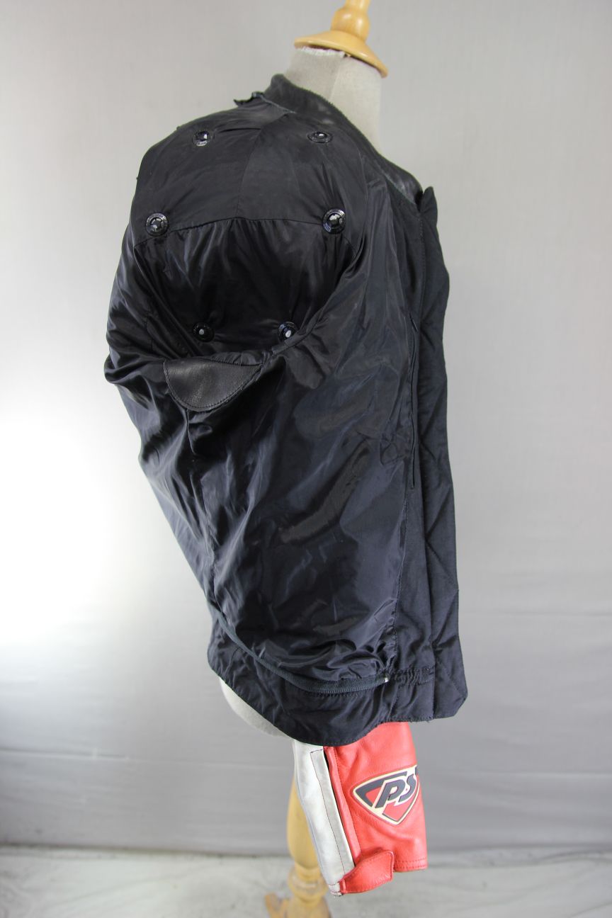 HEIN GERICKE PRO SPORTS LEATHER BIKER JACKET WITH HIPROTEC CE ARMOUR 38 INCH