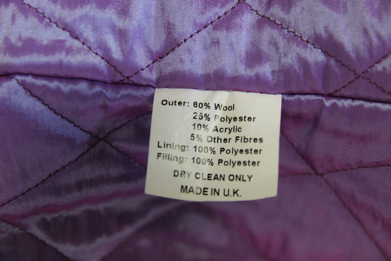 BRONTE ENGLISH MADE COUNTRY SPORTS CHECKED WOOL RICH BLEND TWEED COAT: SIZE 10