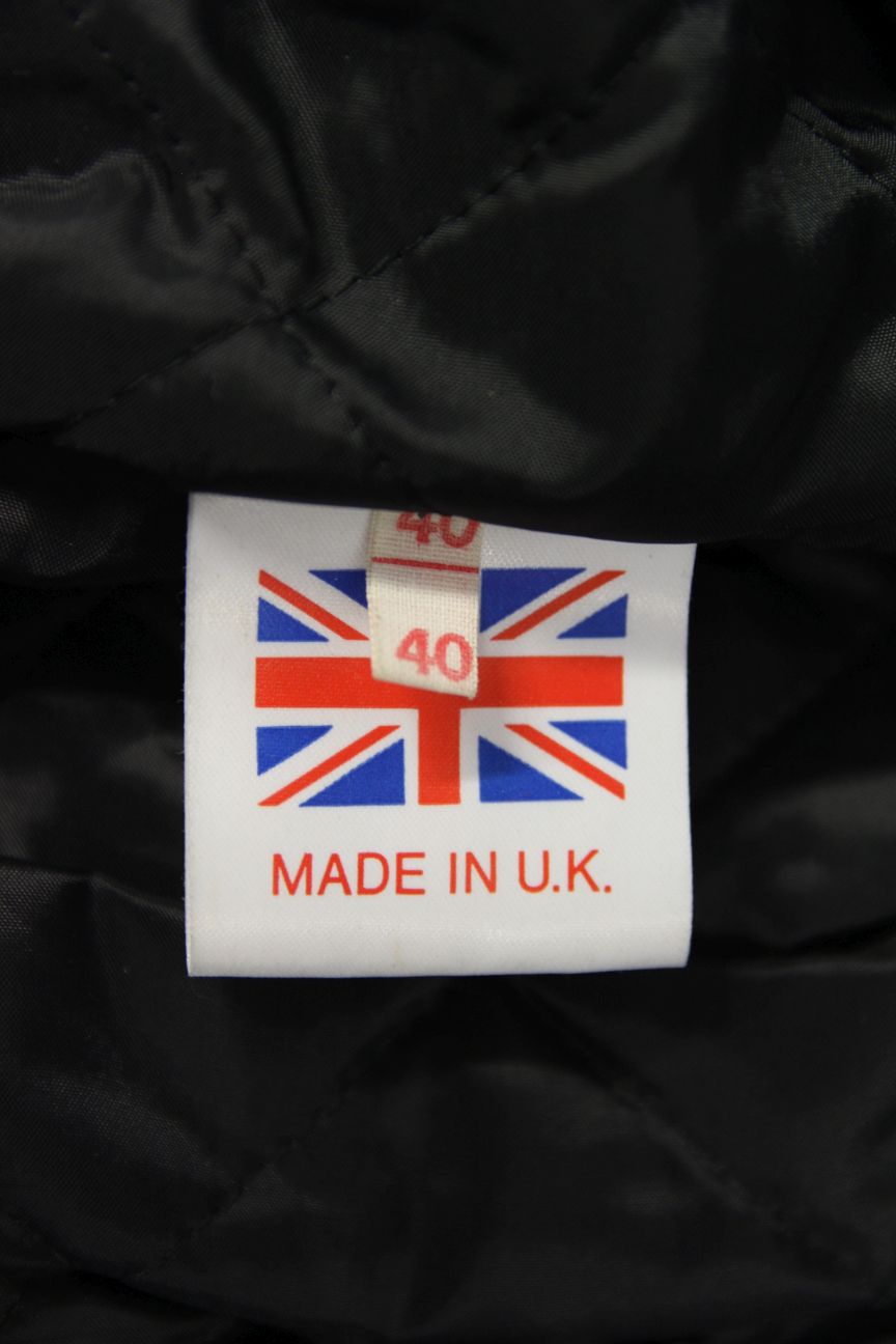 CLASSIC BRITISH MADE BLACK SCOTT LEATHERS BIKER JACKET 36 INCH