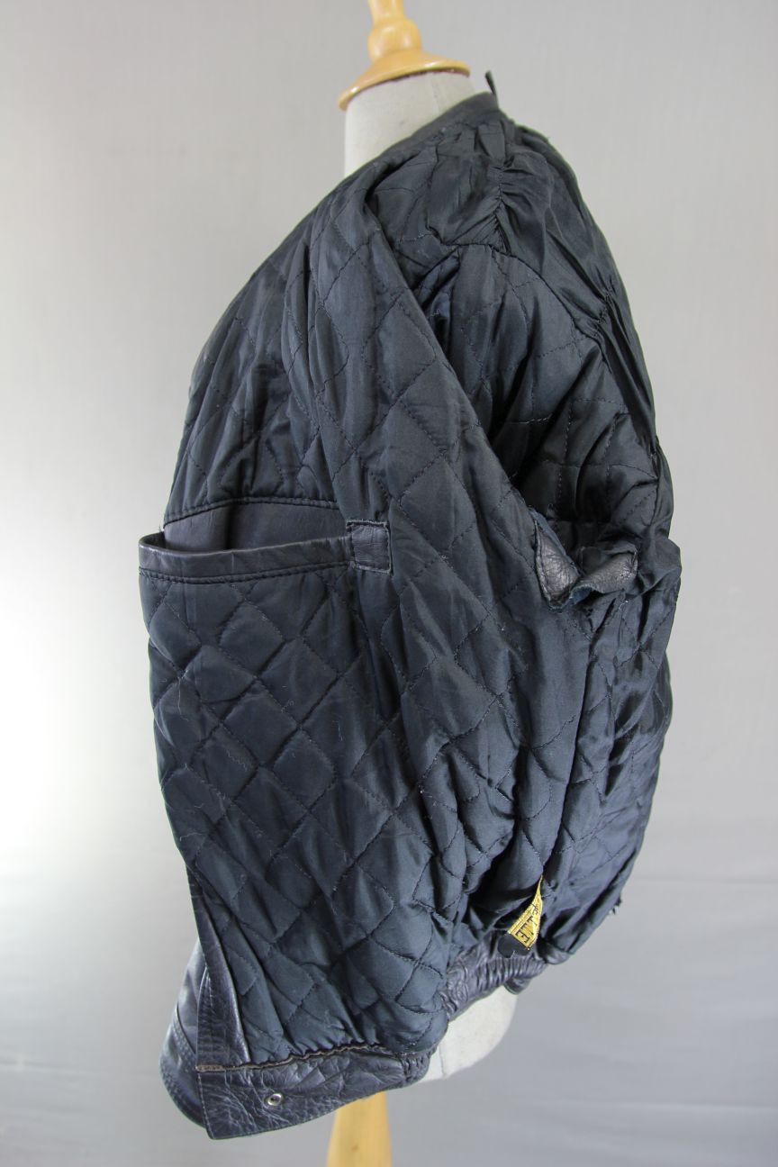 AMAZING SYLMAN CLASSIC BLACK CALF LEATHER BIKER JACKET 40-42 INCH CHEST