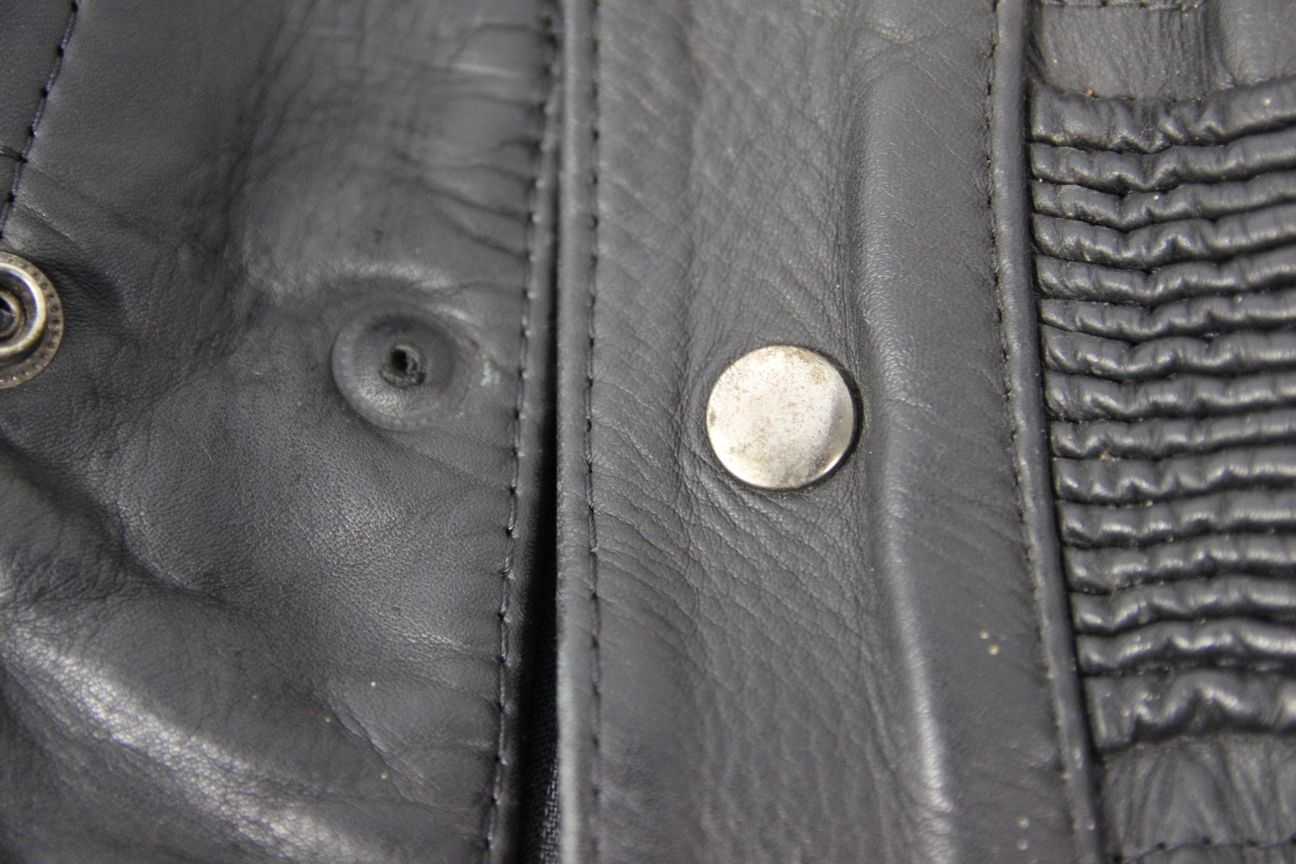 AMAZING SYLMAN CLASSIC BLACK CALF LEATHER BIKER JACKET 40-42 INCH CHEST