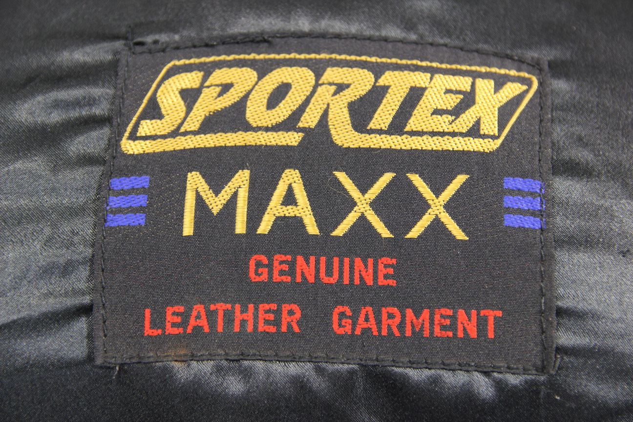 CLASSIC SPORTEX MAXX BLACK LEATHER BIKER JACKET 40 INCHES