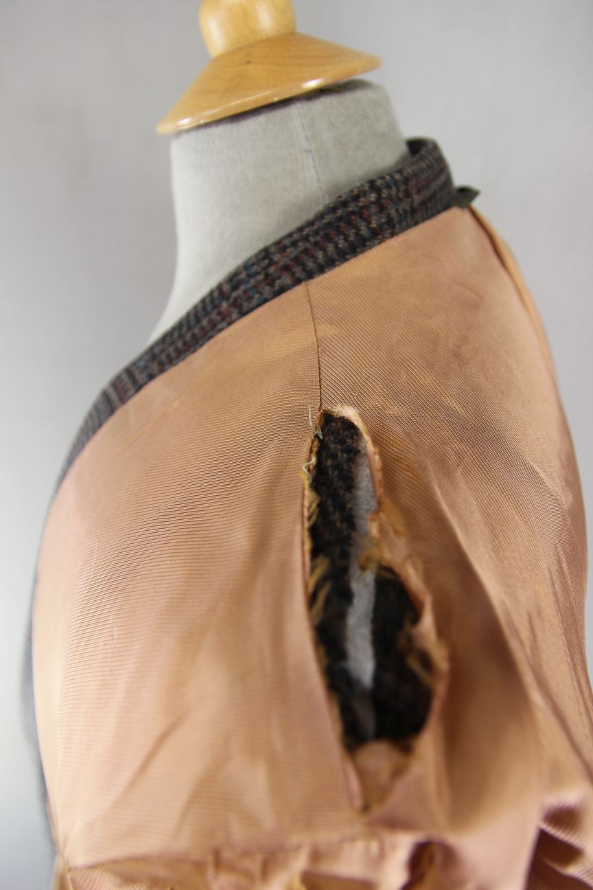 1880 CLUB CLASSIC CHECKED BROWN WOOL RICH BLEND TWEED JACKET 38 INCH