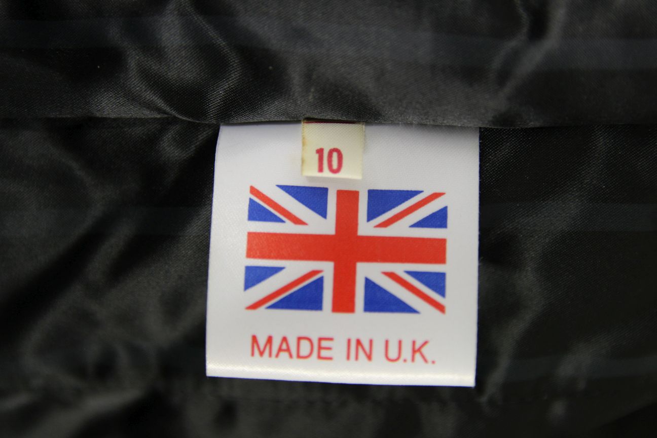 CLASSIC BRITISH MADE BLACK SCOTT LEATHERS BIKER JACKET: SIZE 10