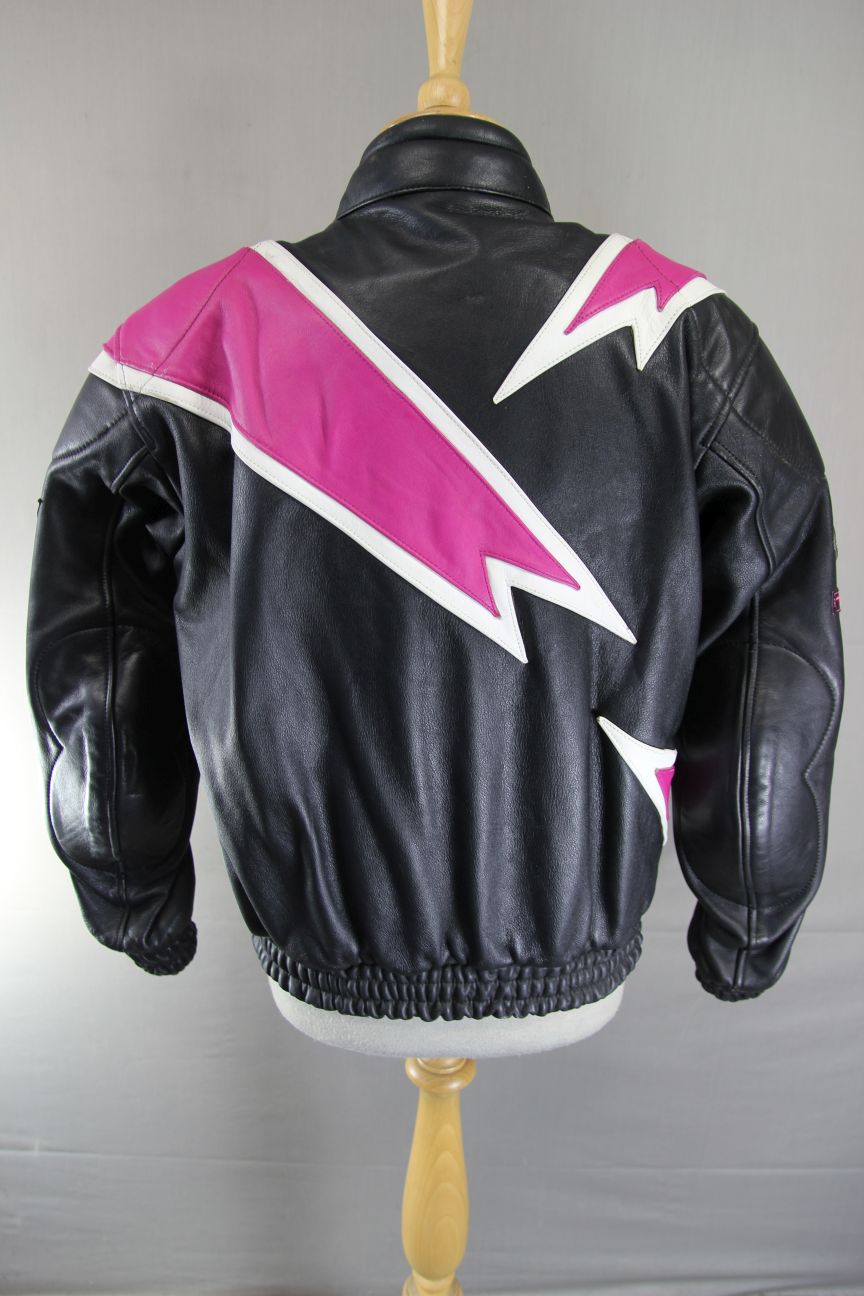 FRANK THOMAS COWHIDE LEATHER ARMASPORT BIKER JACKET WITH BACK PROTECTOR 40 INCH