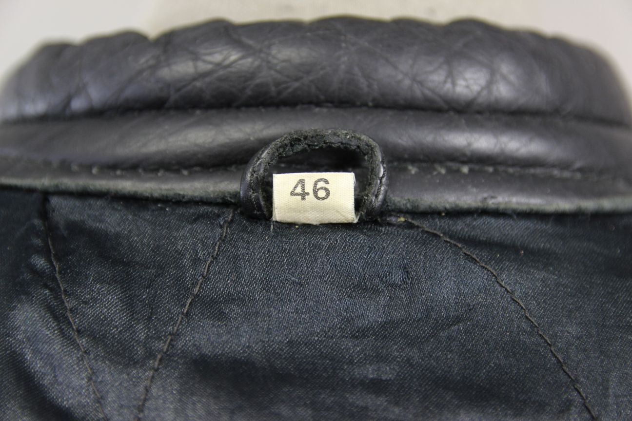 DYNAMIC LEATHER CLASSIC BLACK COWHIDE BIKER JACKET + THINSULATE 3M LINING 42-44"
