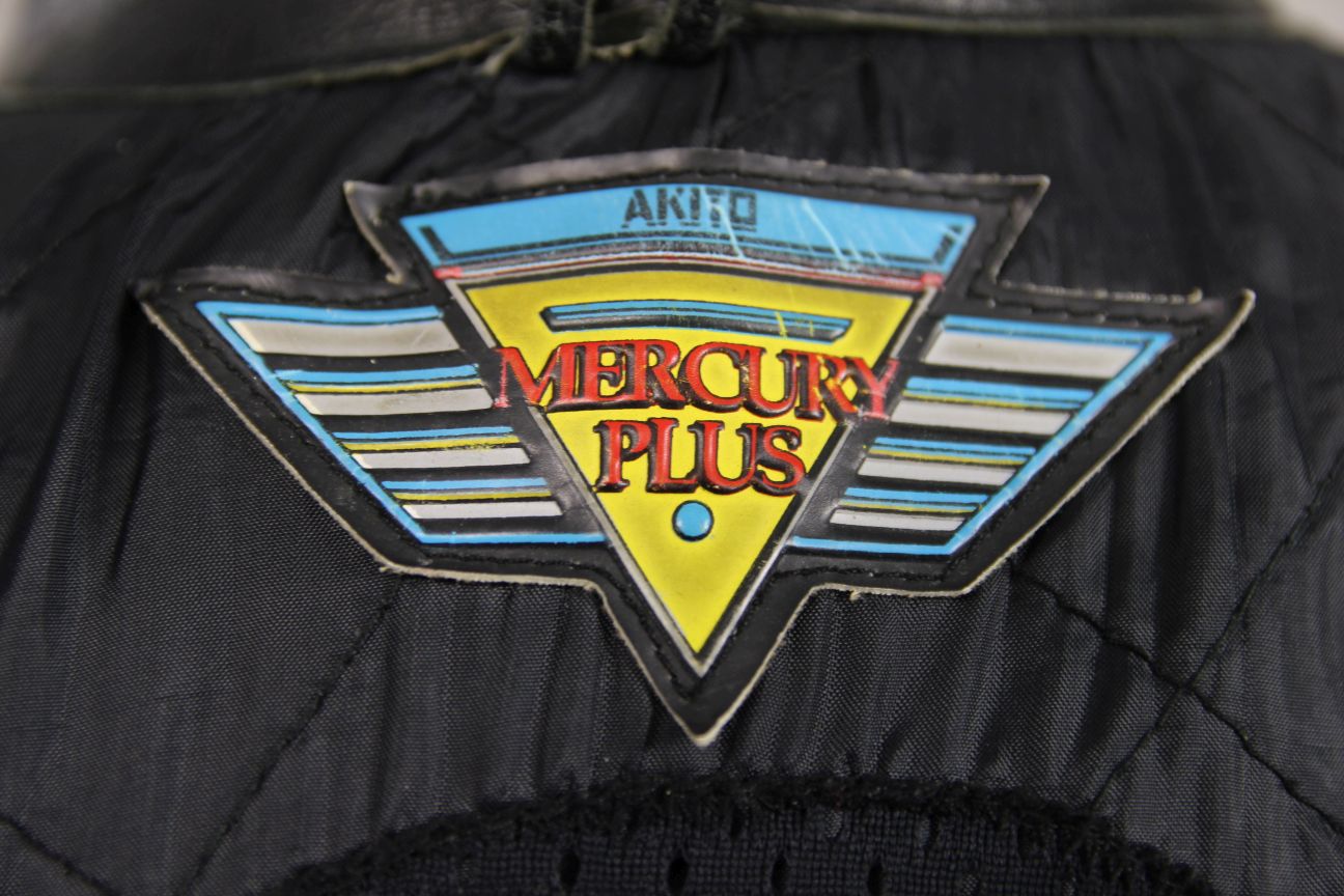 AKITO MERCURY PLUS CLASSIC BLACK LEATHER BIKER JACKET WITH BACK PROTECTOR 42-44"