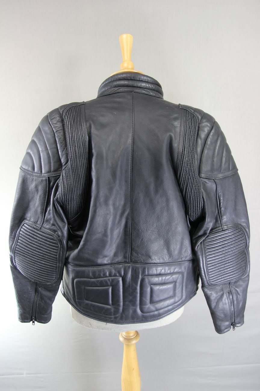 CLASSIC SPORTEX A5 BLACK LEATHER BIKER JACKET 40-42 INCH