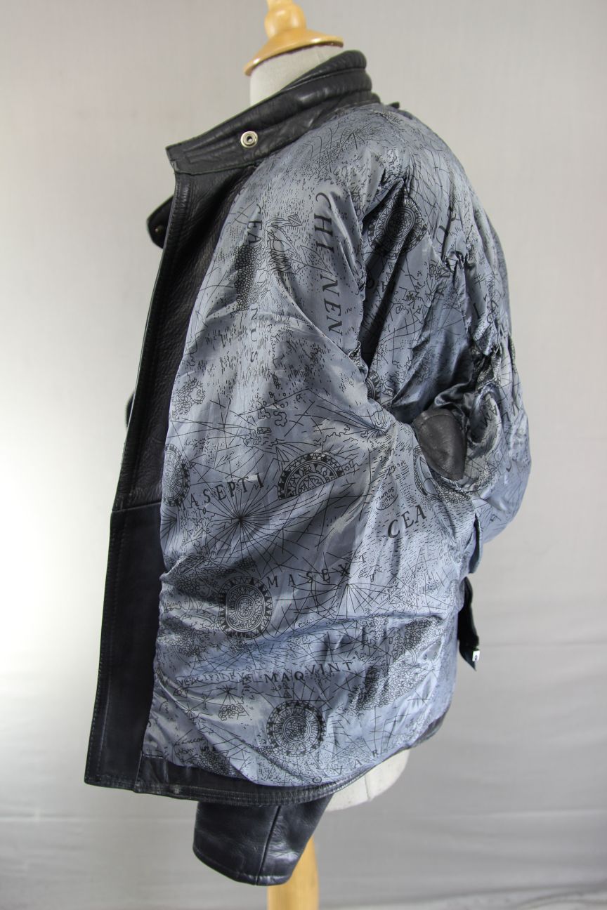 CLASSIC SPORTEX A5 BLACK LEATHER BIKER JACKET 40-42 INCH