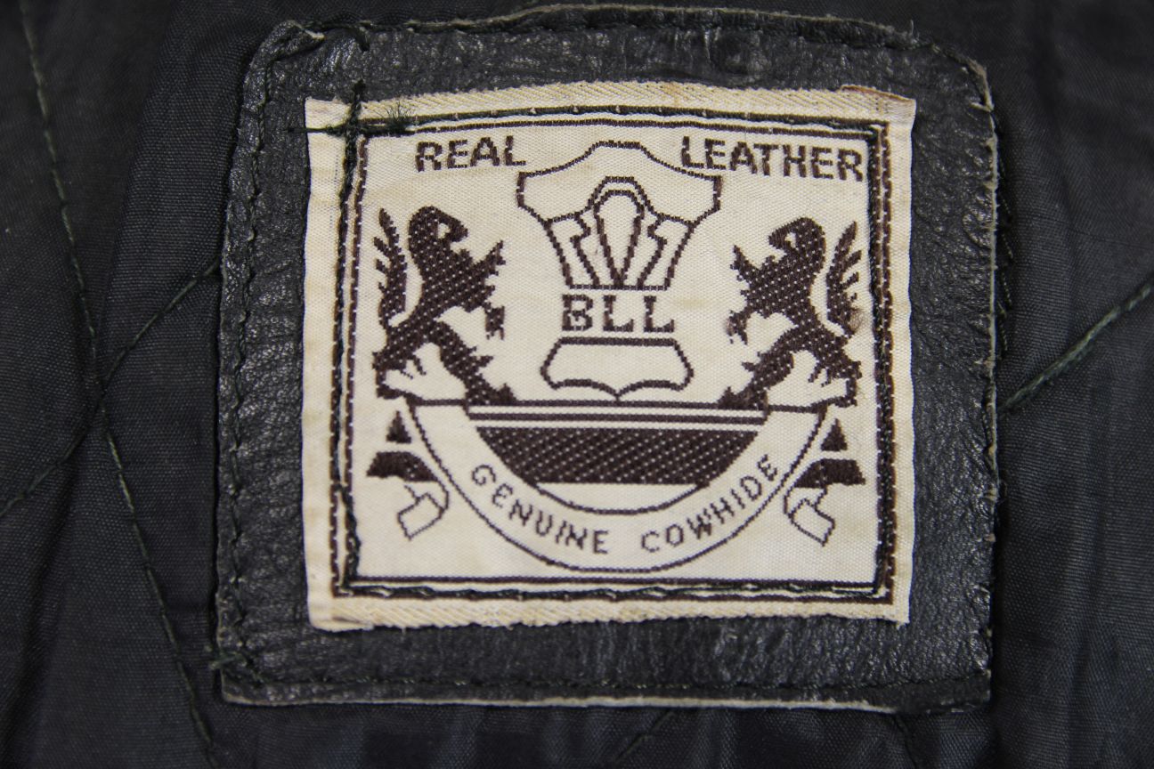 CLASSIC BLL BLACK COWHIDE LEATHER BIKER JACKET 40 INCH CHEST