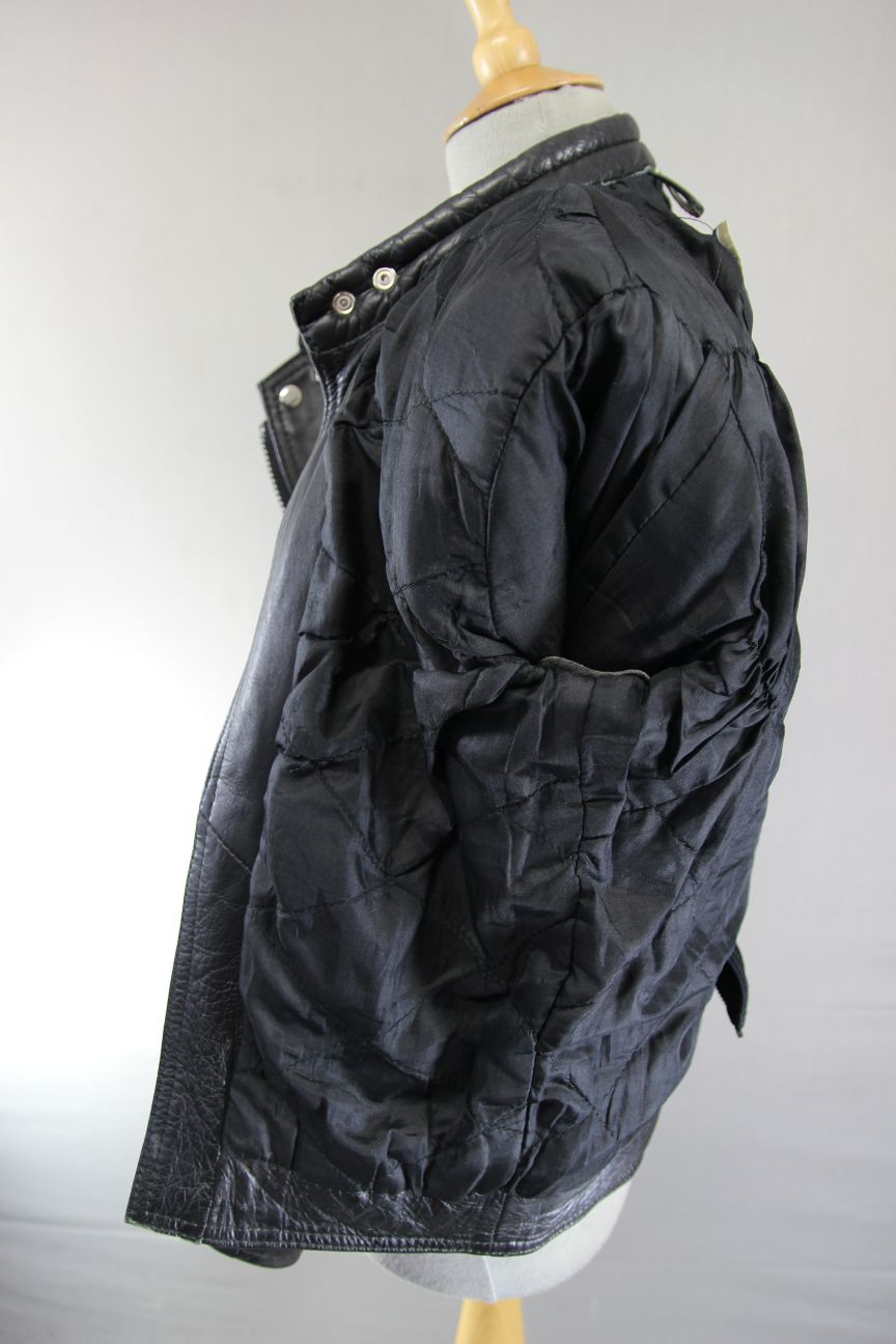 FIFTH AVENUE LEATHERWEAR CLASSIC BLACK BIKER JACKET 36-38 INCH CHEST