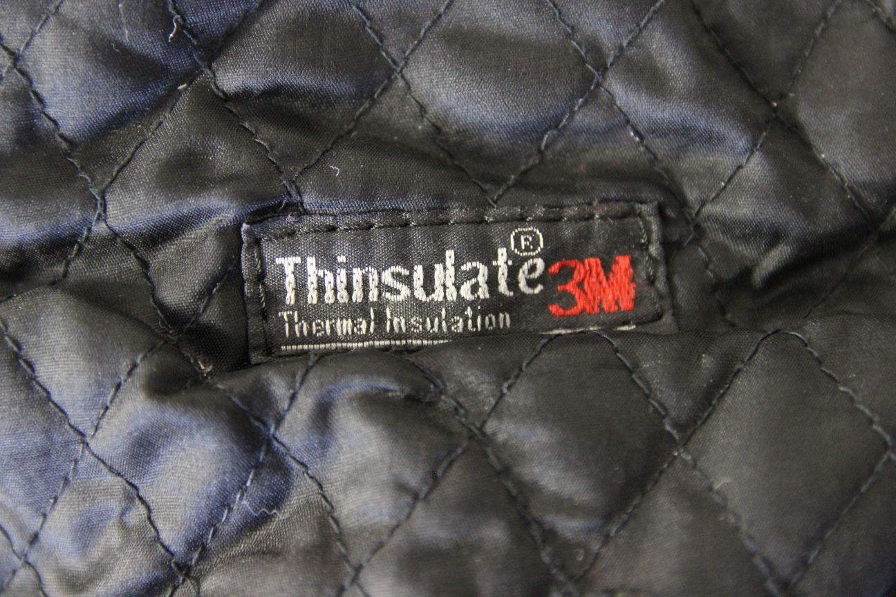 CLASSIC JTS BLACK LEATHER THINSULATE 3M THERMAL LINED BIKER JACKET 40-42 INCH