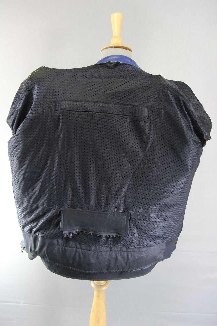AKITO ALL WEATHER LEATHER & TEXTILE BIKER JACKET WITH REMOVABLE CE ARMOUR 44 IN