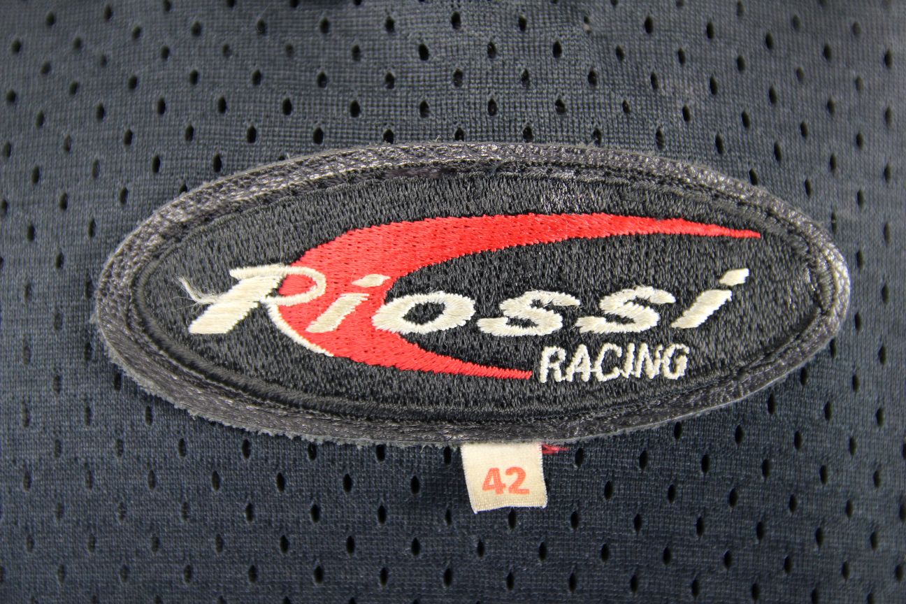 BRITISH MADE RIOSSI RACING CAFE RACER LEATHER BIKER JACKET: 40-42 INCH CHEST