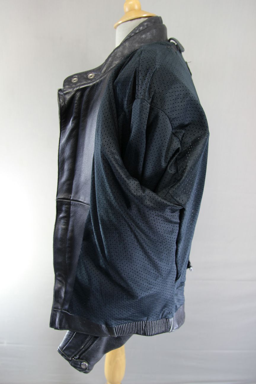 BRITISH MADE RIOSSI RACING CAFE RACER LEATHER BIKER JACKET: 40-42 INCH CHEST