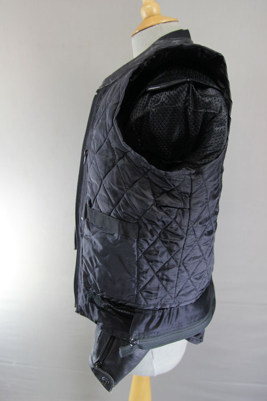 ALPINESTARS STELLA BLACK COW LEATHER BIKER JACKET WITH THERMAL LINING: SIZE 12