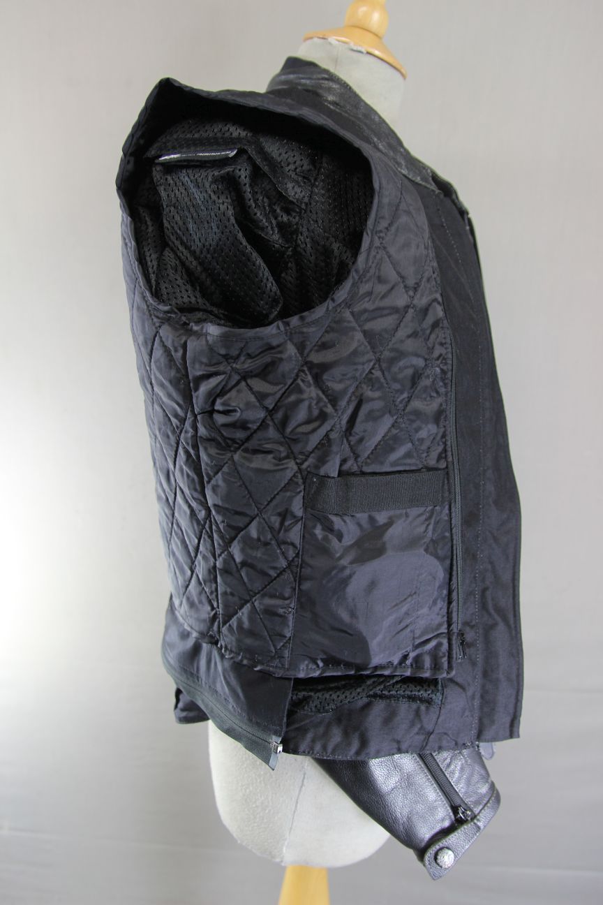 ALPINESTARS STELLA BLACK COW LEATHER BIKER JACKET WITH THERMAL LINING: SIZE 12